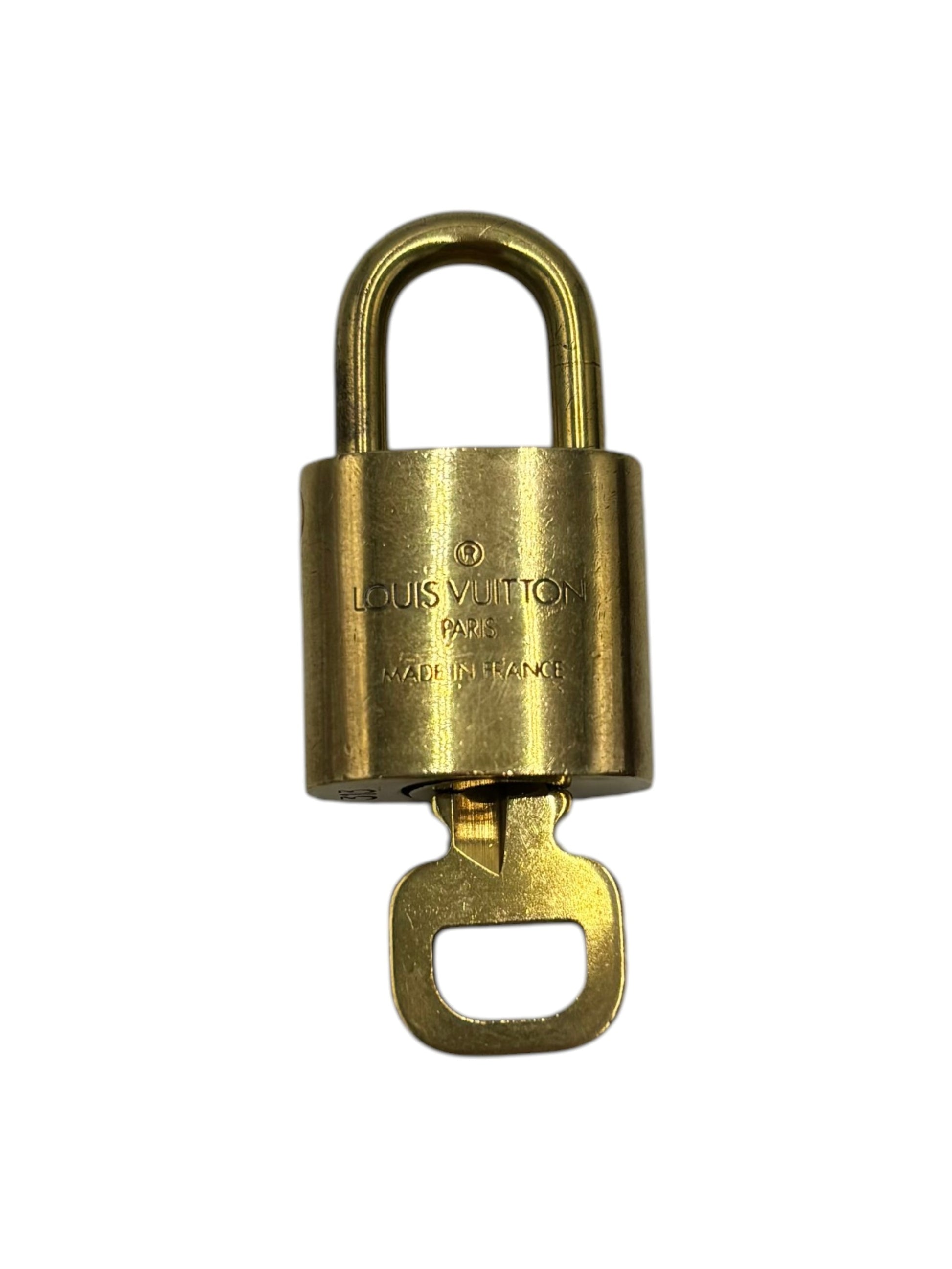 Louis Vuitton Padlock and Key Logo Cufflinks Metal Product Image