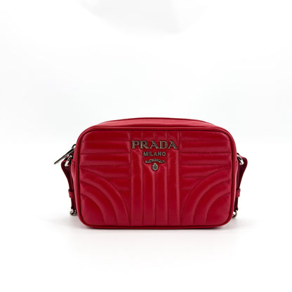 Prada Camera Diagramme Quilted Leather Small