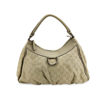 Gucci D Gold Hobo Guccissima Leather Large