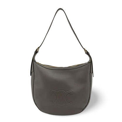 Celine Heloise Triomphe Embossed Leather Medium