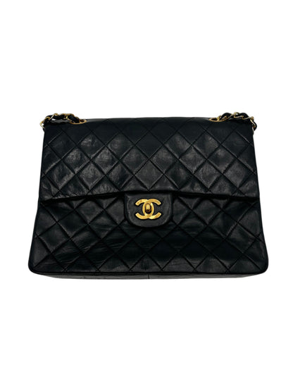 Chanel Vintage Classic Double Flap Bag Quilted Lambskin Medium