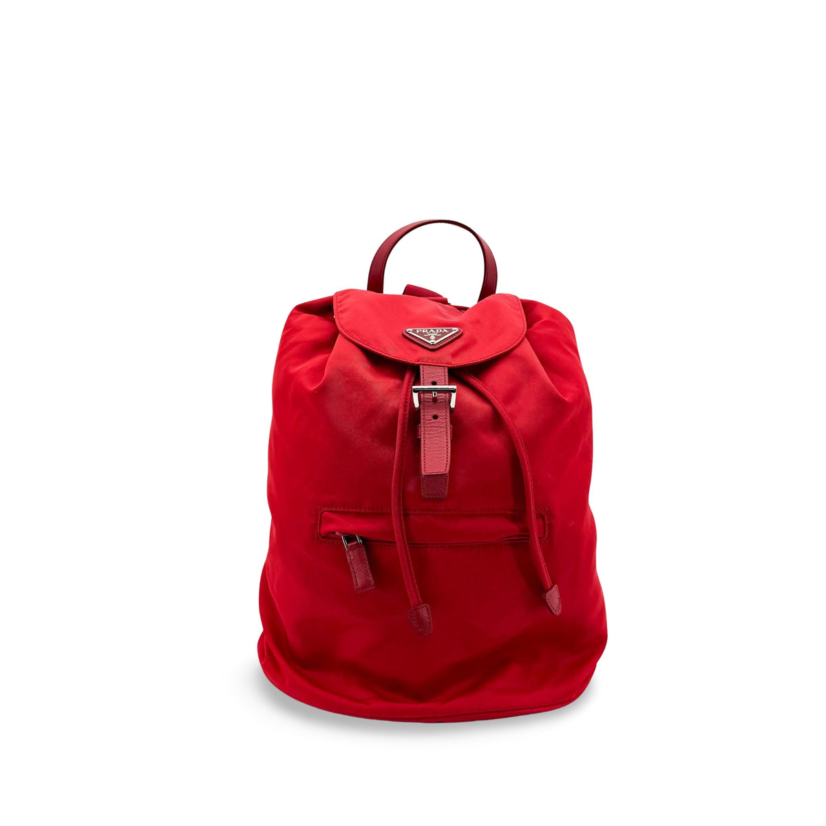 Prada Front Zip Drawstring Tessuto Large