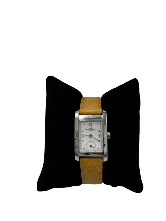 Baume & Mercier Hampton leather bracelet 2.5 cm wtach case