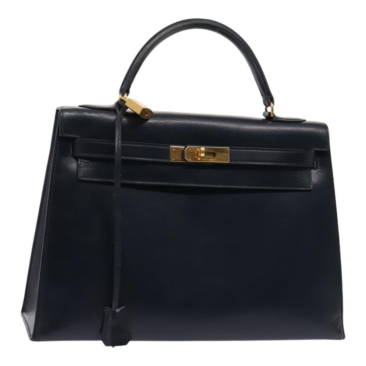 Hermes Kelly Black Box Calf with Gold Hardware 32