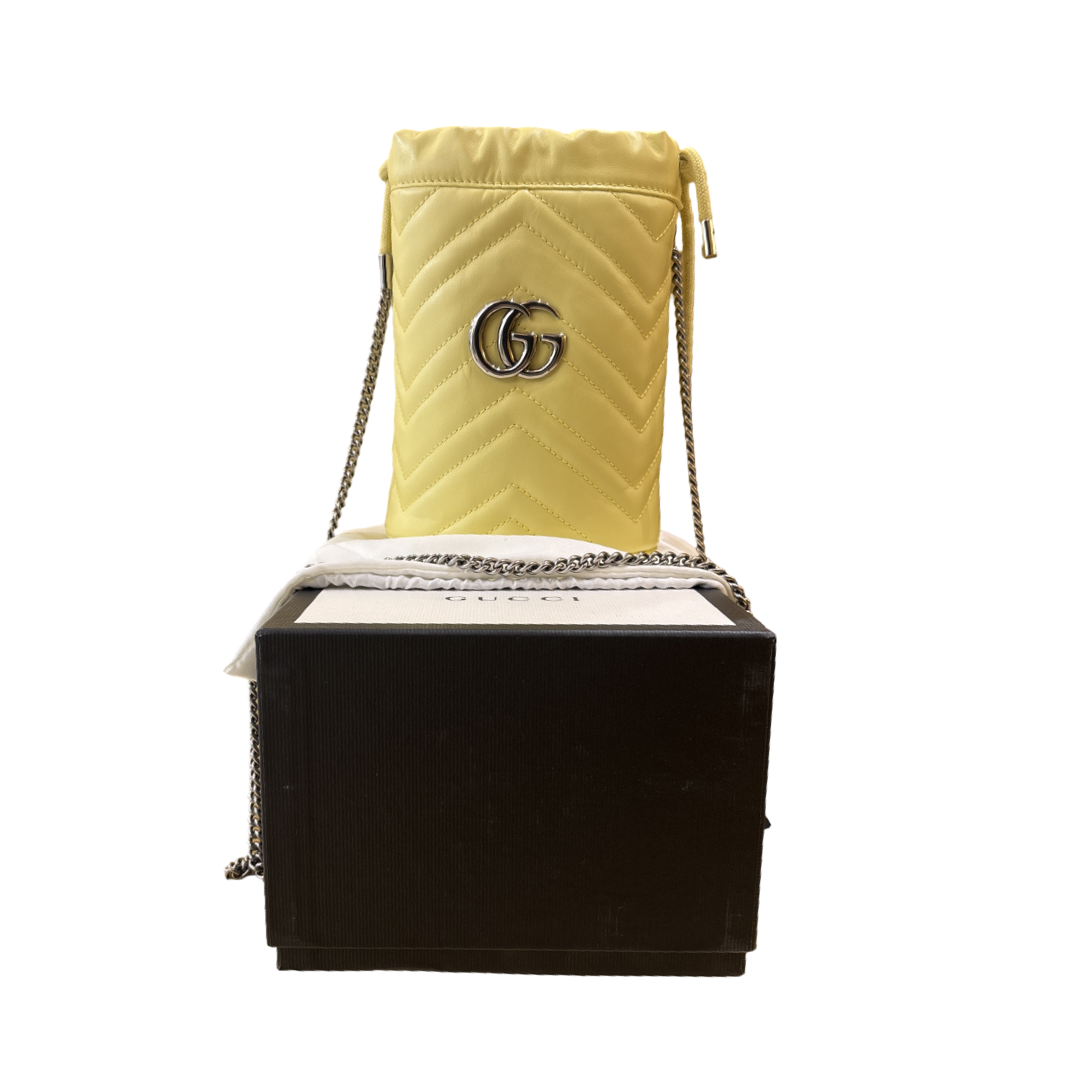 Gucci GG Marmont Chain Leather Mini