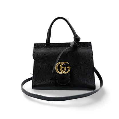 Gucci GG Marmont Top Handle Leather Small
