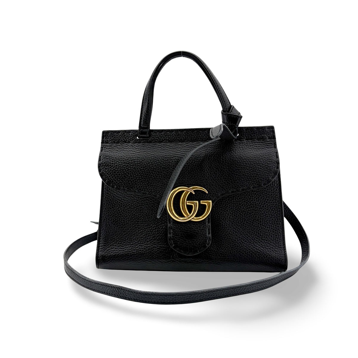 Gucci GG Marmont Top Handle Leather Small