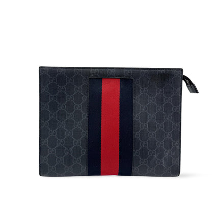 Gucci Web Zip Pouch GG Coated Canvas Product Image