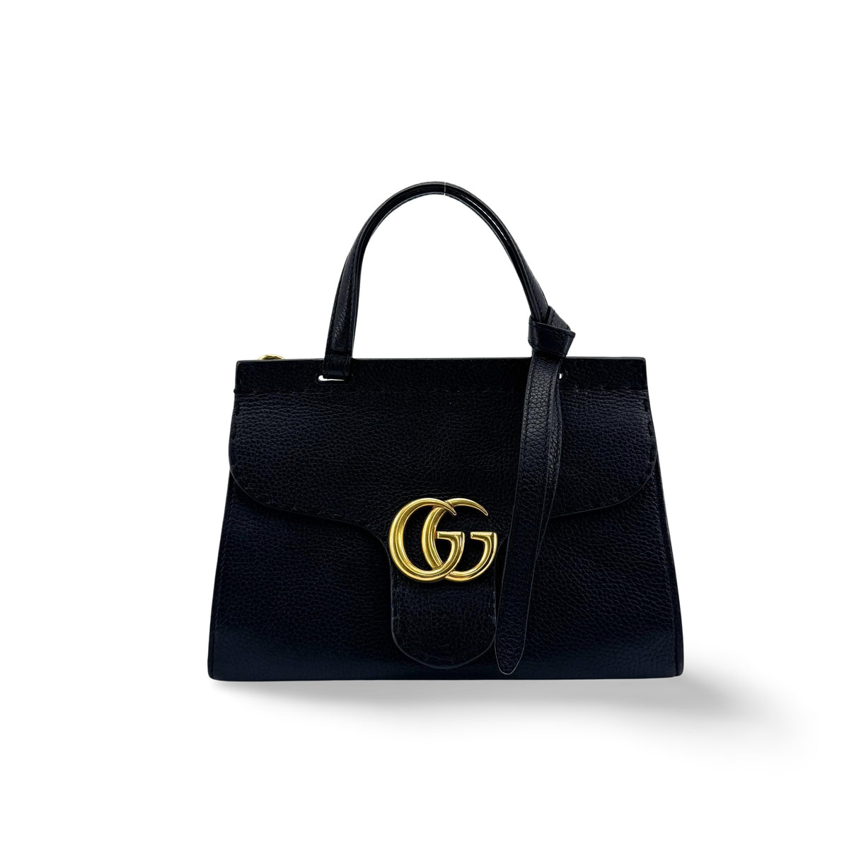Gucci GG Marmont Top Handle Leather Medium