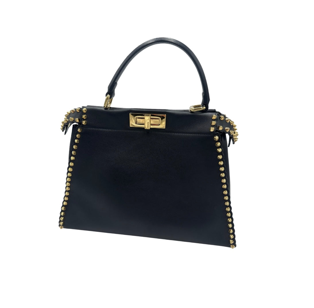 Fendi Peekaboo Bag Studded Leather Medium