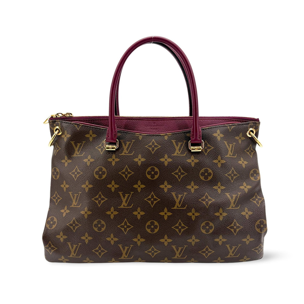 Louis Vuitton Pallas Tote Monogram Canvas with Leather MM