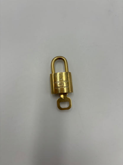Louis Vuitton Padlock and Key Logo Cufflinks Metal Product Image