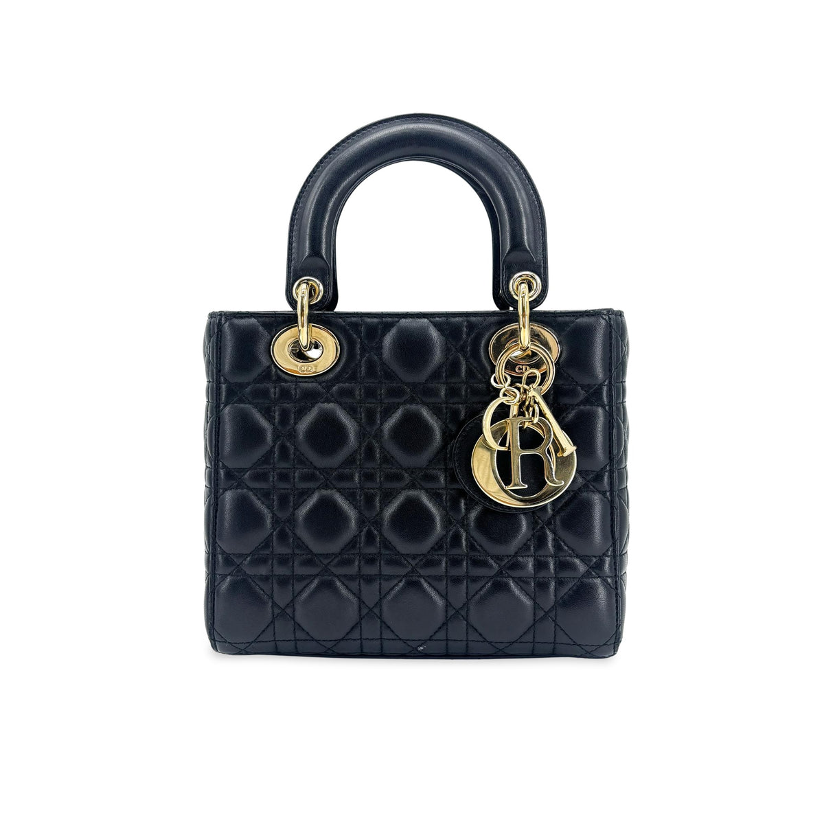 Christian Dior Vintage Lady Dior Leather Medium