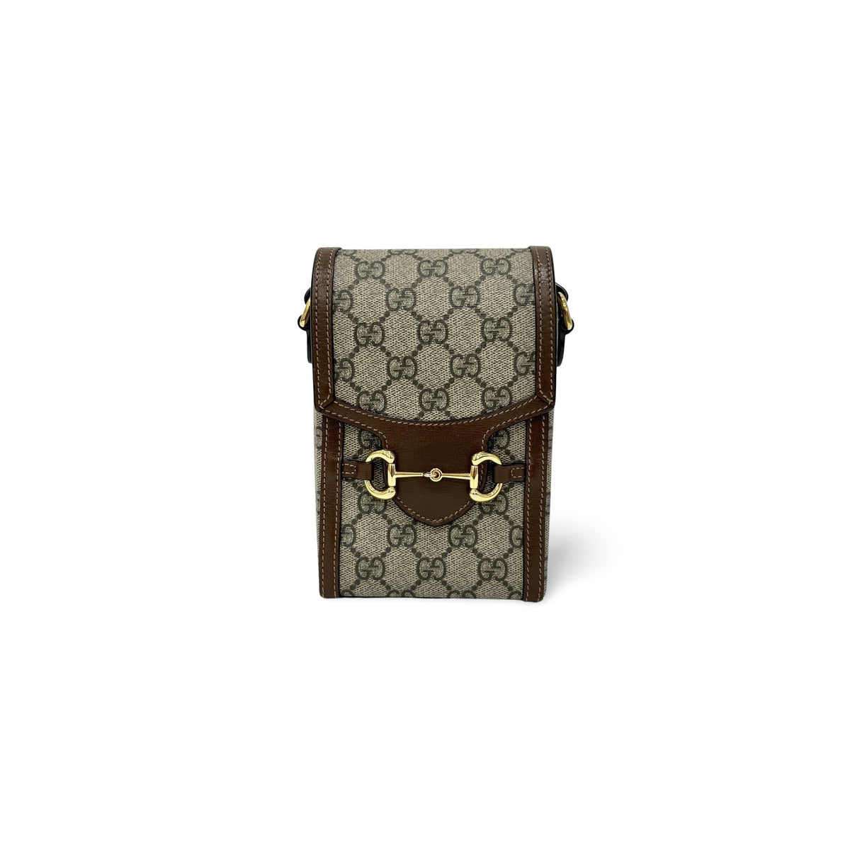 Gucci Horsebit 1955 GG Coated Canvas with Leather Mini