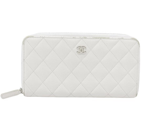 Chanel Trifold Flap Quilted Caviar Small