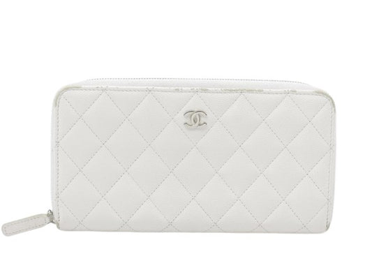 Chanel Trifold Flap Quilted Caviar Small