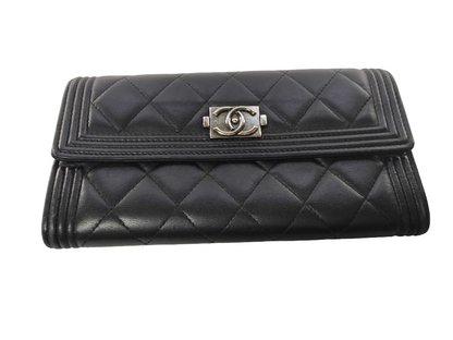 Chanel Boy Flap Quilted Lambskin Long