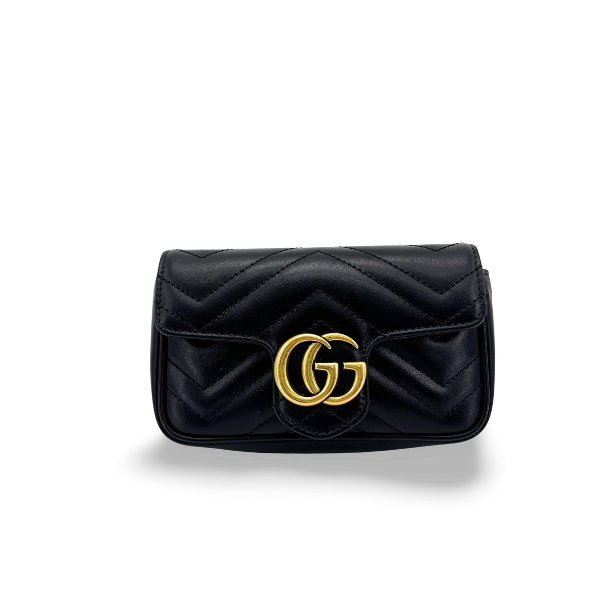 Gucci GG Marmont Flap Matelasse Leather Super Mini