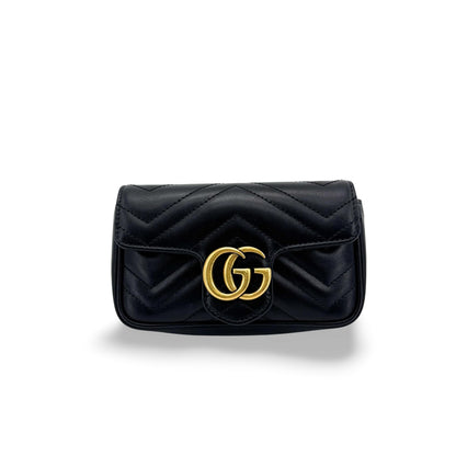 Gucci GG Marmont Flap Matelasse Leather Super Mini