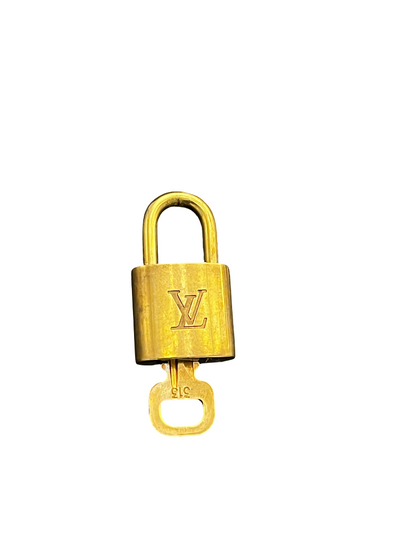Louis Vuitton Padlock and Key Logo Metal medium