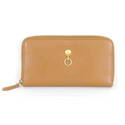 Fendi Dotcom Zip Around Wallet Leather Long