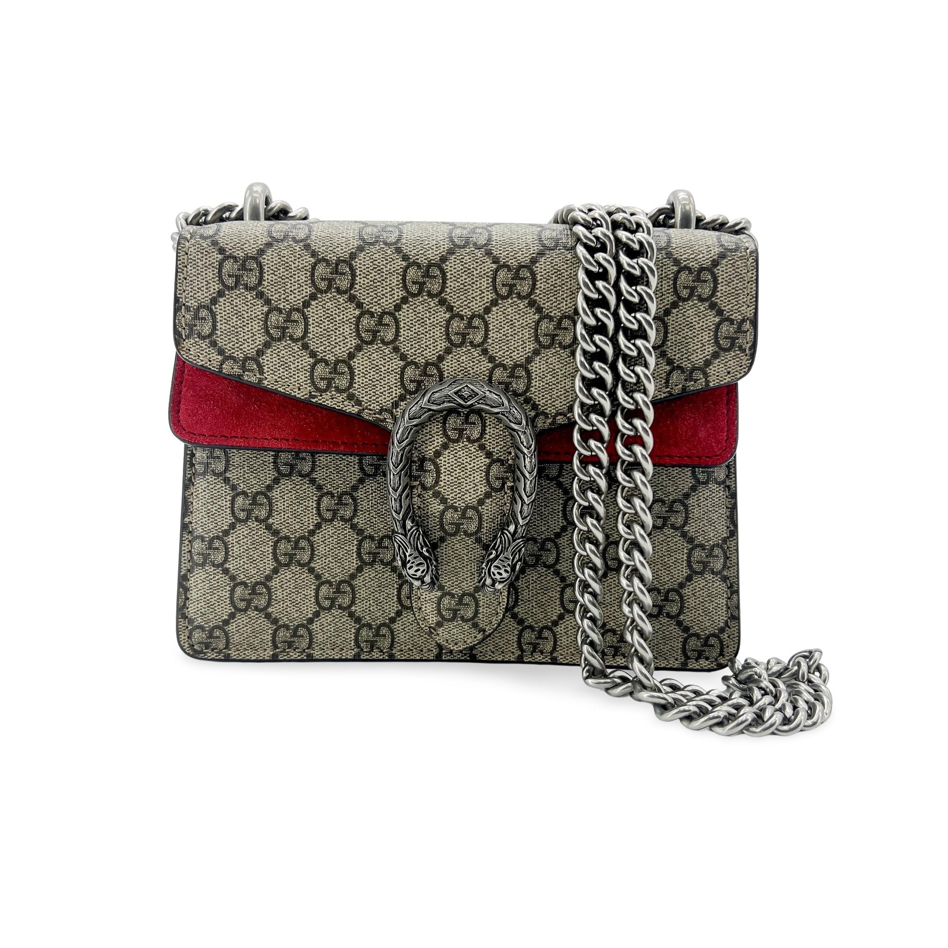 Gucci Dionysus Bag GG Coated Canvas and Leather Small