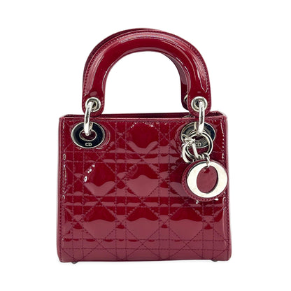 Christian Dior Lady Dior Cannage Stitch Patent Mini