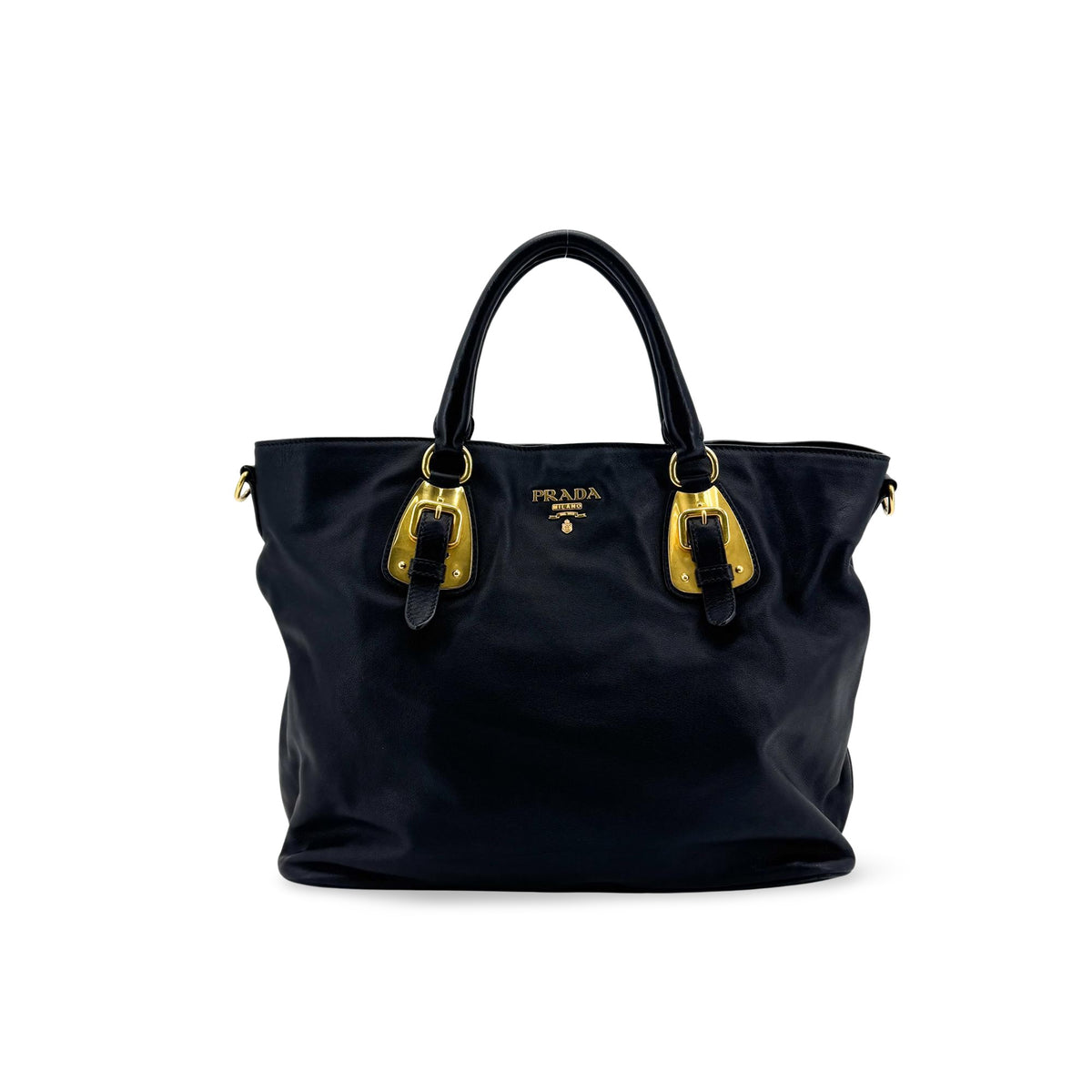 Prada Convertible Buckle Soft Calf Medium