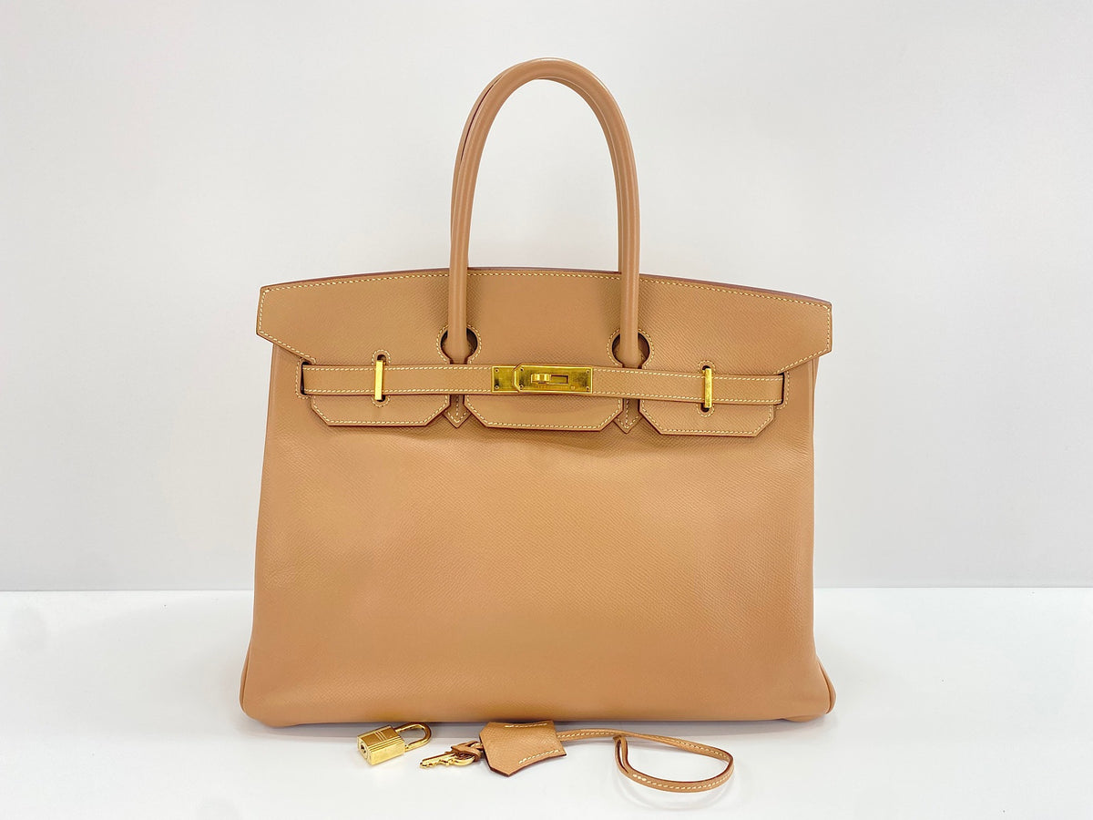Hermes Birkin Brown Epsom with Gold Hardware 35