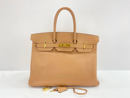 Hermes Birkin Brown Epsom with Gold Hardware 35