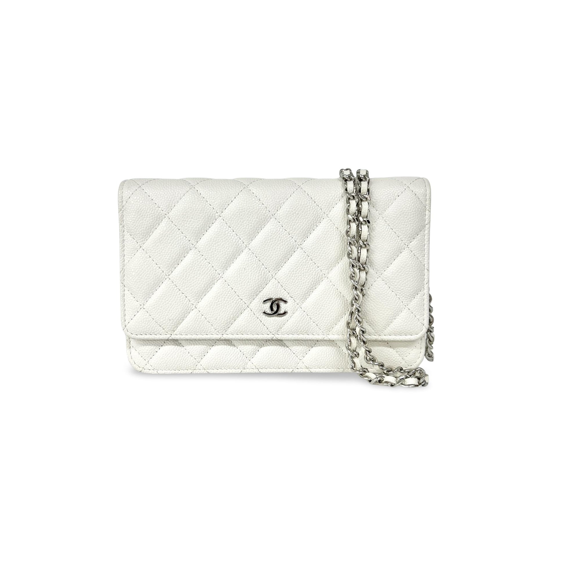 Chanel Chain CC Wallet on Chain Quilted Caviar medium