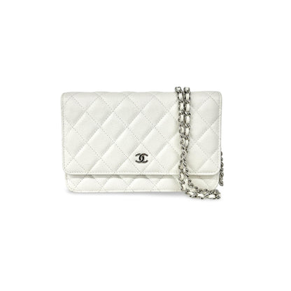 Chanel Chain CC Wallet on Chain Quilted Caviar medium