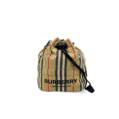 Burberry Phoebe Drawstring Camo Canvas Medium