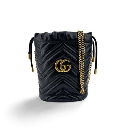 Gucci GG Marmont Bucket Matelasse Leather Mini