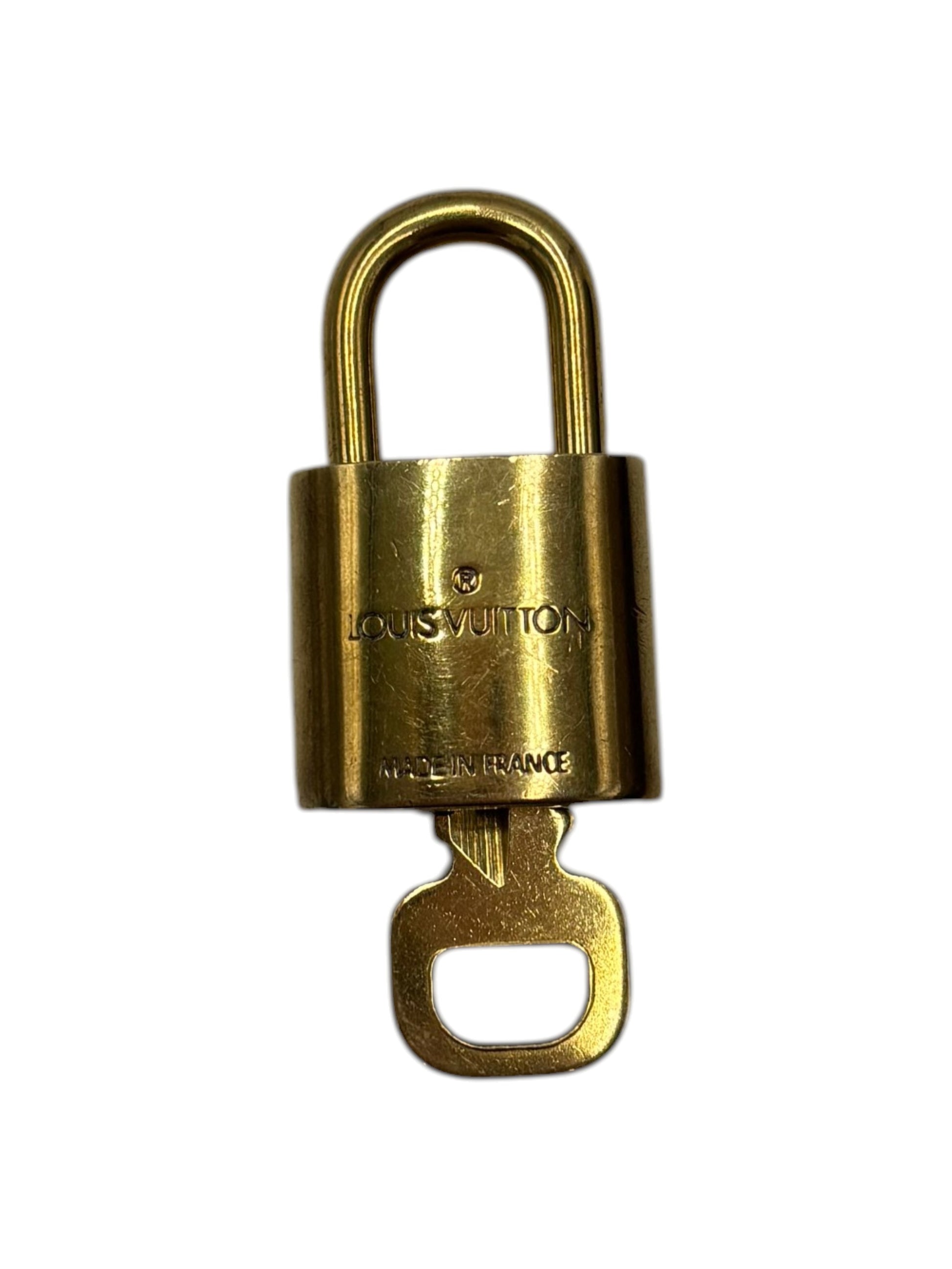 Louis Vuitton Padlock and Key Logo Cufflinks Metal Product Image