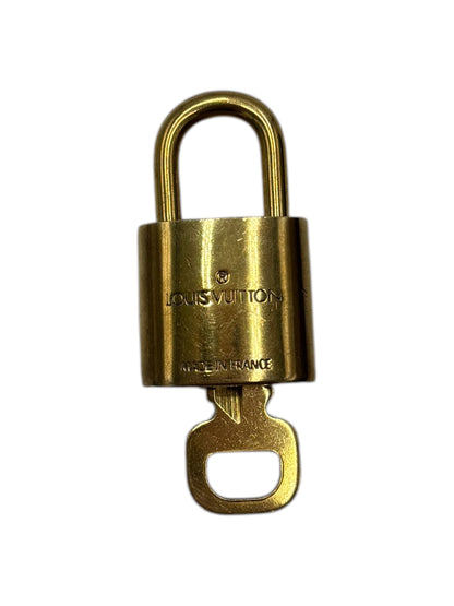 Louis Vuitton Padlock and Key Logo Cufflinks Metal Product Image