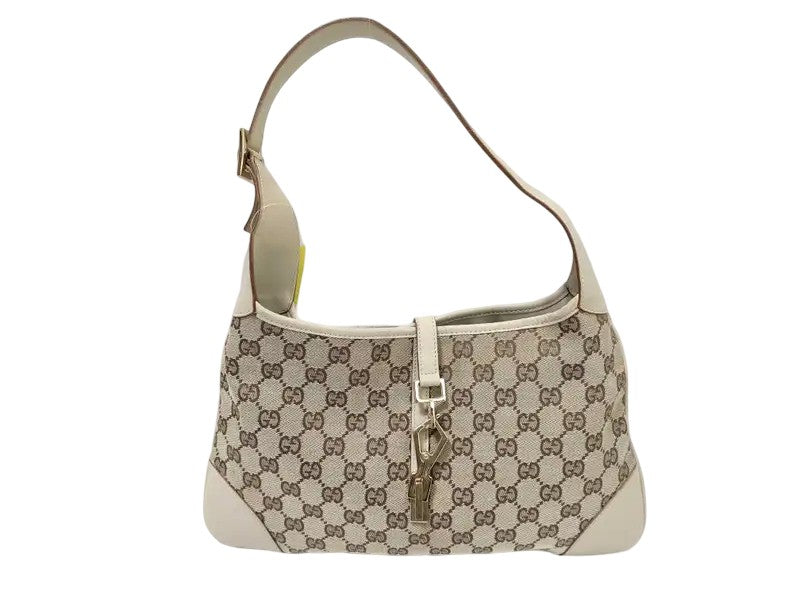 Gucci Lobster Clasp Jackie O Hobo GG Canvas Small