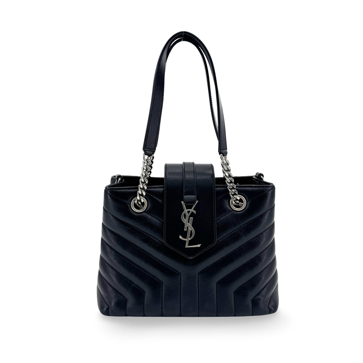 Saint Laurent Loulou Matelasse Chevron Leather Small