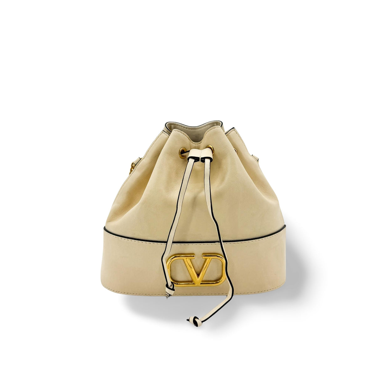 Valentino Garavani VLogo Drawstring Bucket Leather Product Image