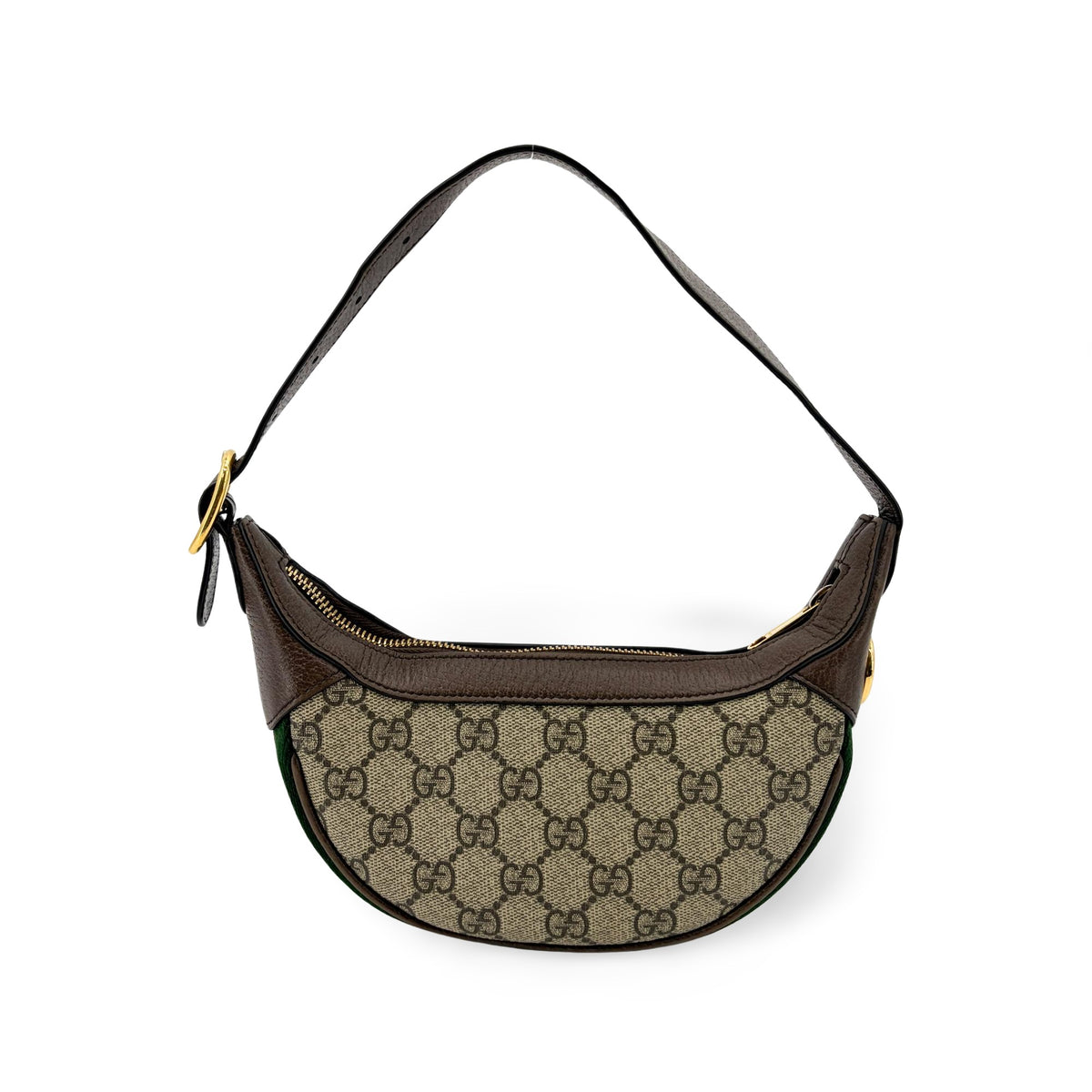 Gucci Ophidia Half Moon GG Coated Canvas Mini