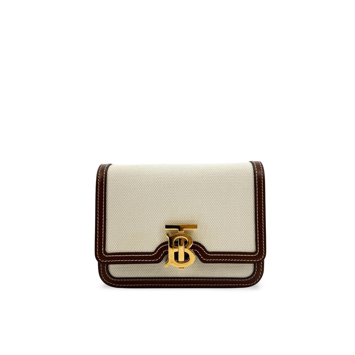 Burberry TB Shoulder Bag Canvas Small