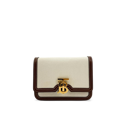 Burberry TB Shoulder Bag Canvas Small