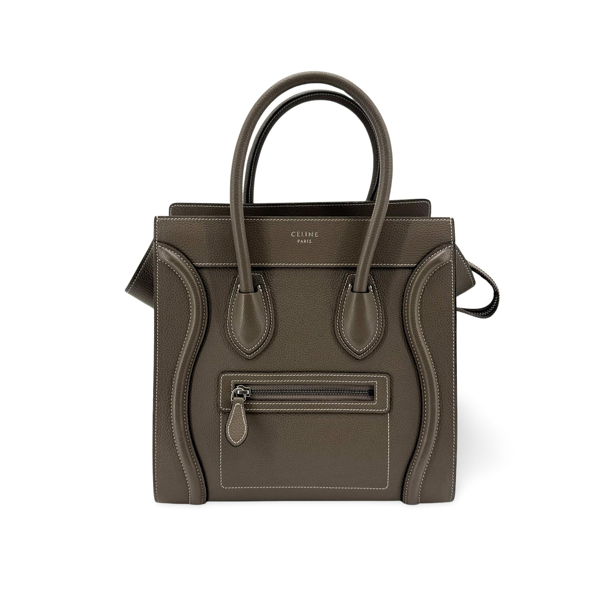 Celine Luggage Grainy Leather Nano