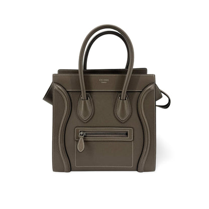 Celine Luggage Grainy Leather Nano