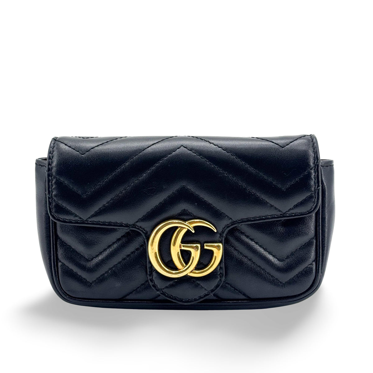Gucci GG Marmont Flap Matelasse Leather Super Mini