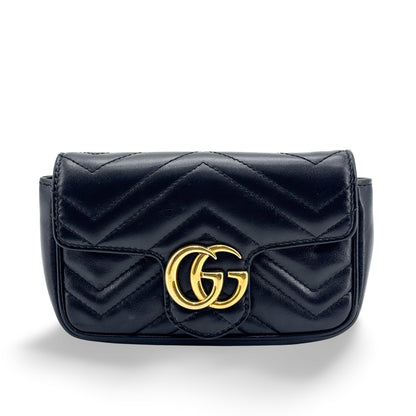 Gucci GG Marmont Flap Matelasse Leather Super Mini