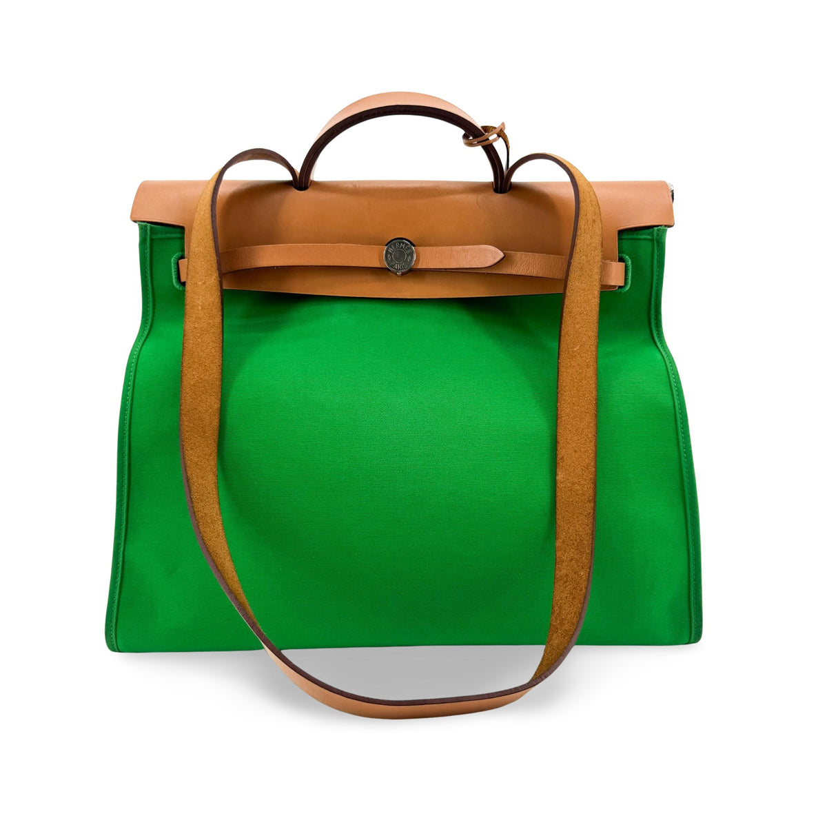 Hermes Herbag Toile and Leather PM
