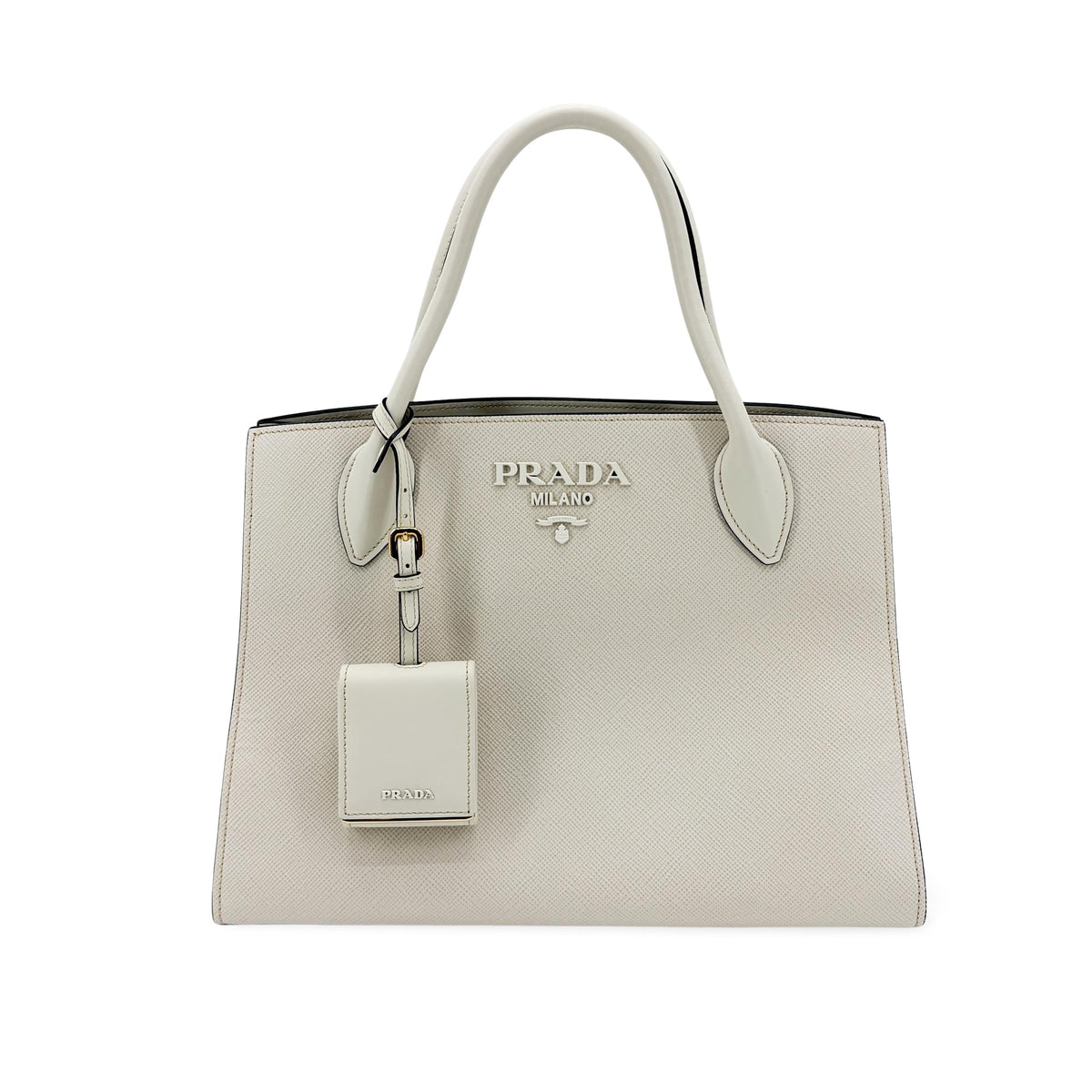 Prada Monochrome Saffiano with City Calf Small