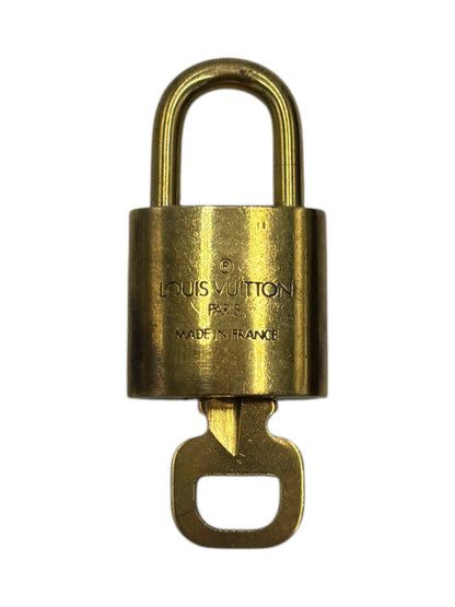 Louis Vuitton Padlock and Key Logo Cufflinks Metal Product Image