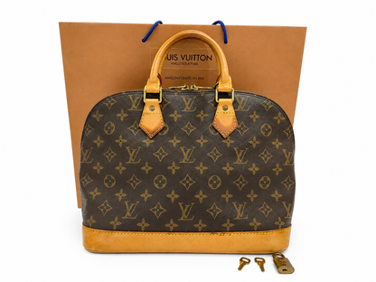 Louis Vuitton Alma Handbag Monogram Canvas MM